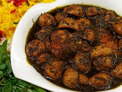 خورش قارچ و سبزیجات
